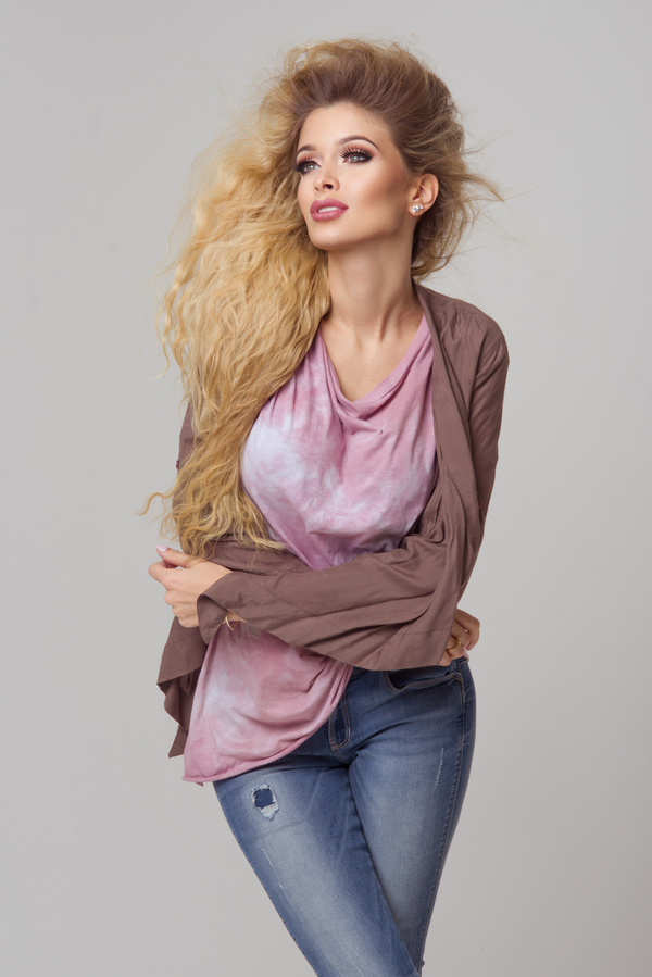 Casual style dressed beautiful woman Stock Photo 01 free download