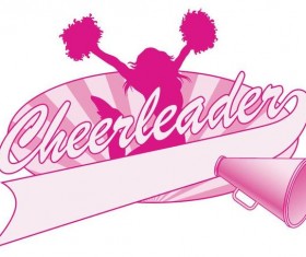 Cheerleader Jump Logo Design vector
