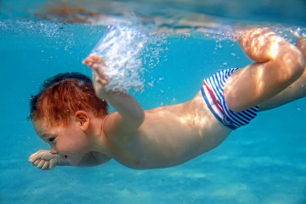 Children in the swimming pool Stock Photo 03