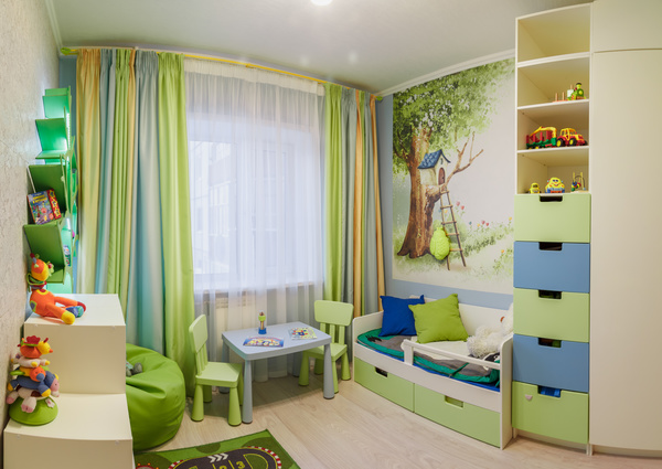 Childrens room furnishing and toys Stock Photo 04