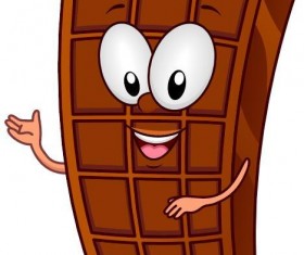 Chocolate cartoon character vector material