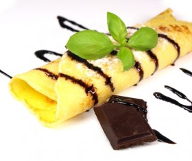 Chocolate pancakes Stock Photo 01