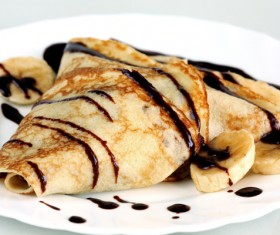 Chocolate pancakes Stock Photo 03