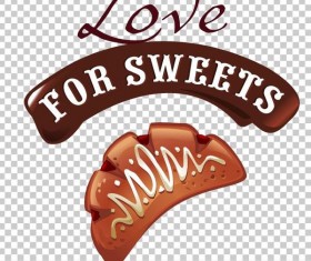 Chocolate sweet labels vector illustration 02