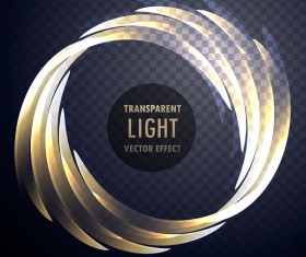 Circle light effect vector