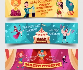 Circus tickets template vectors design 01