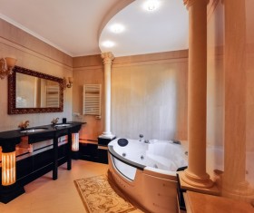 Classic style bathroom Stock Photo