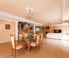 Classic style decorated living room Stock Photo 03