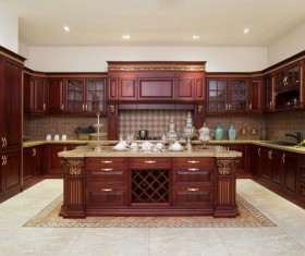 Classical Open kitchen Stock Photo 04