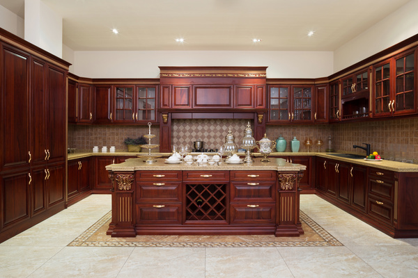 Classical Open kitchen Stock Photo 04