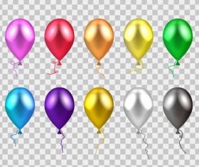 Colorful balloons vector illustration 01