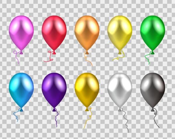 Colorful balloons vector illustration 01