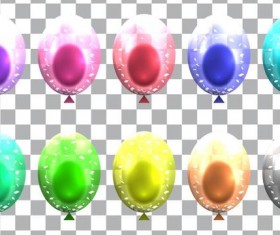 Colorful balloons vector illustration 02