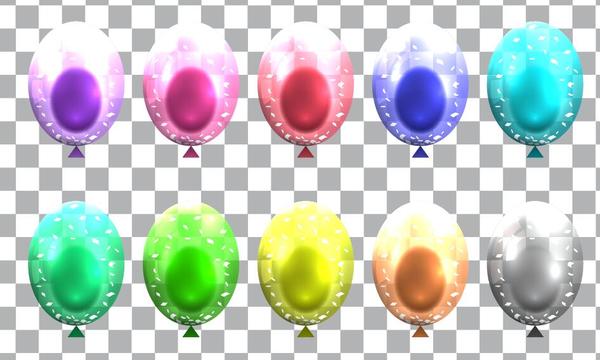 Colorful balloons vector illustration 02