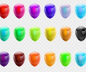 Colorful balloons vector illustration 03