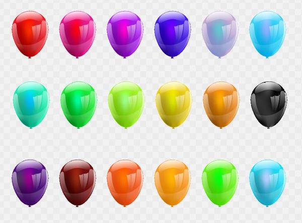 Colorful balloons vector illustration 03