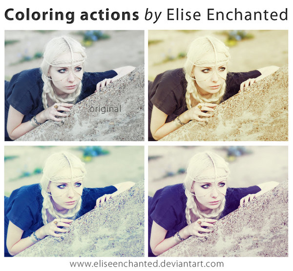Coloring Photoshop Action