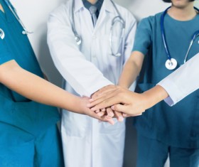 Cooperative medical team Stock Photo 01