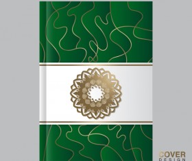 Cover template magezine with book vectors 01