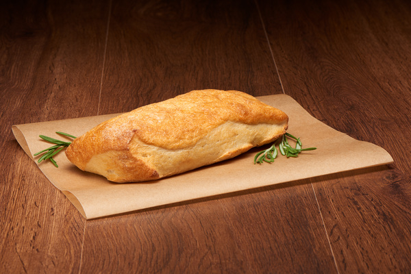 Crispy Italian ciabatta bread Stock Photo 01
