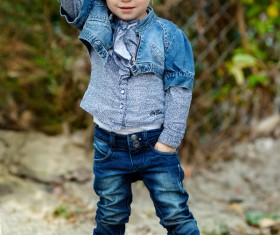 Cute beautiful little girl Stock Photo 01