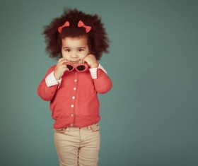 Cute beautiful little girl Stock Photo 03