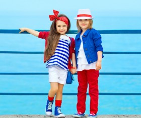 Cute beautiful little girl Stock Photo 04