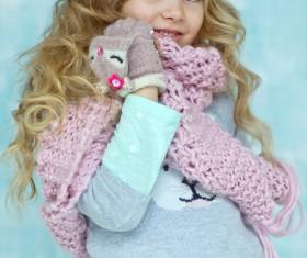 Cute beautiful little girl Stock Photo 07