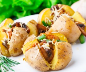 Delicious Baked potato Stock Photo 03