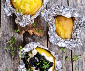 Delicious Baked potato Stock Photo 06