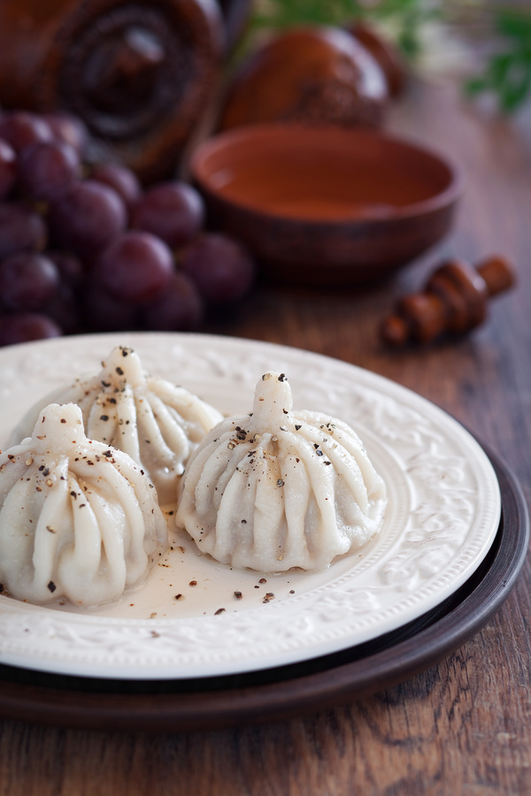 Delicious China steamed stuffed bun Stock Photo 01