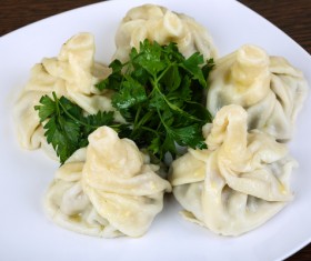 Delicious China steamed stuffed bun Stock Photo 04