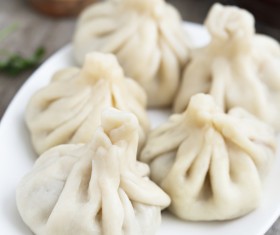 Delicious China steamed stuffed bun Stock Photo 05
