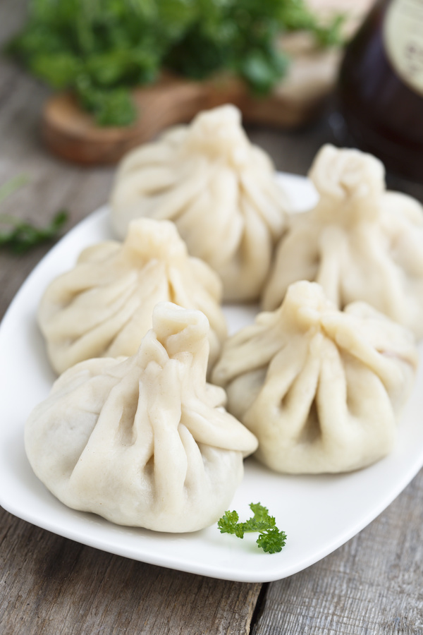 Delicious China steamed stuffed bun Stock Photo 05