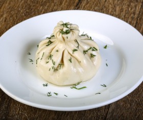 Delicious China steamed stuffed bun Stock Photo 06