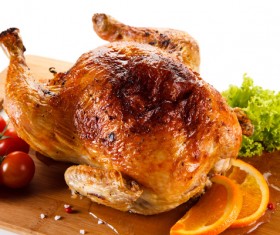 Delicious Fried meat and side dishes Stock Photo 10