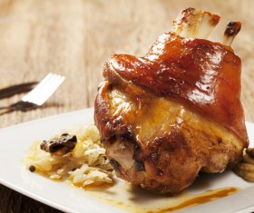 Delicious Pork knuckle Stock Photo 02