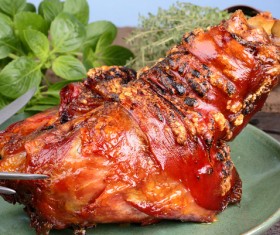 Delicious Pork knuckle Stock Photo 04