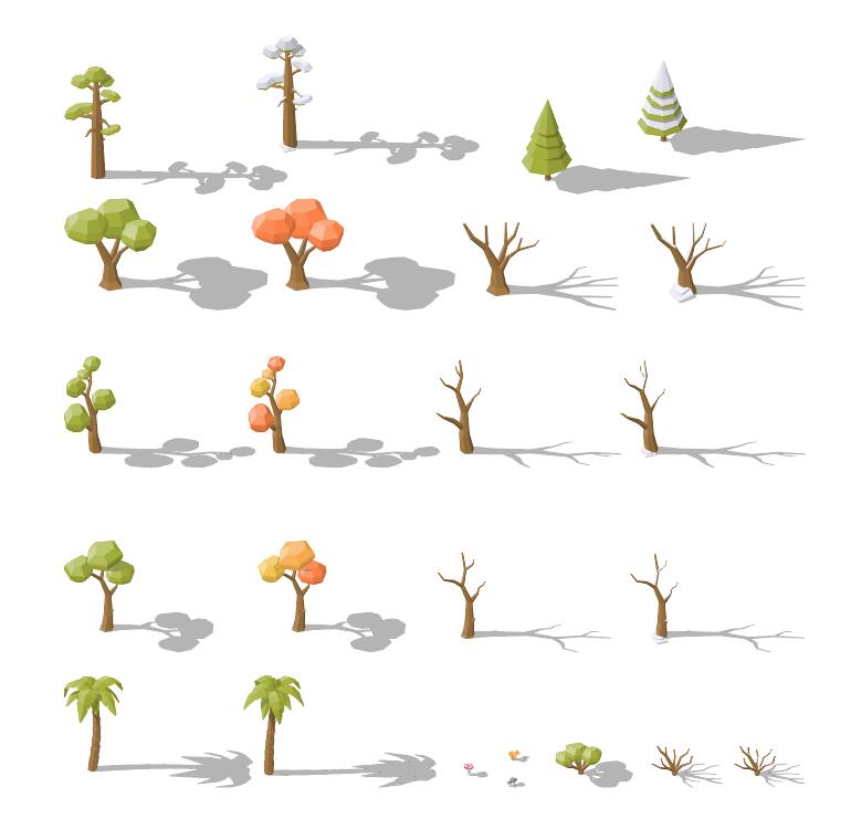 Dry tree with green tree vector free download