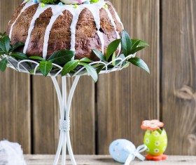 Easter cake and Easter egg Stock Photo 03