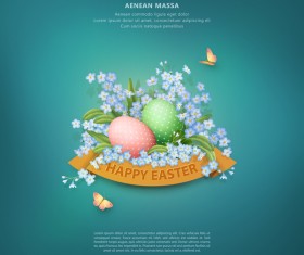 Easter poster with cover template creative vector 01