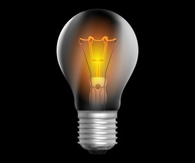 Electric bulb lamp vector illustration 01