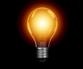 Electric bulb lamp vector illustration 02