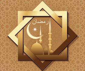 Elegant Islamic background art vectors