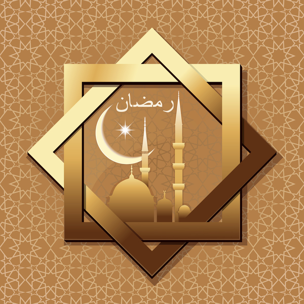 Elegant Islamic background art vectors