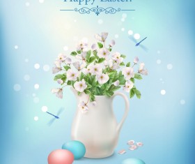 Elegant easter background design vectors 02