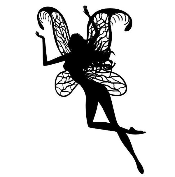 Set of Beautiful Fairy Silhouettes. Stock Vector - Illustration of fairy,  beautiful: 121203755 | Fairy silhouette, Fairy drawings, Fairy illustration
