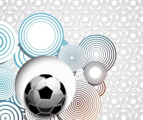 Fashion foodball background with soccer seamless pattern vector