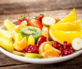 Fresh fruit platter Stock Photo 03