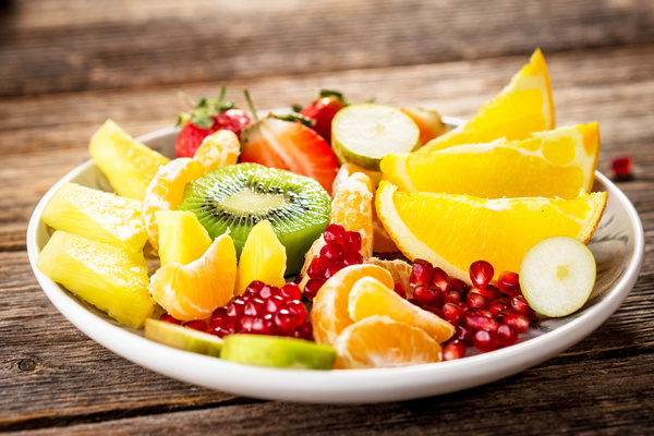 Fresh fruit platter Stock Photo 03
